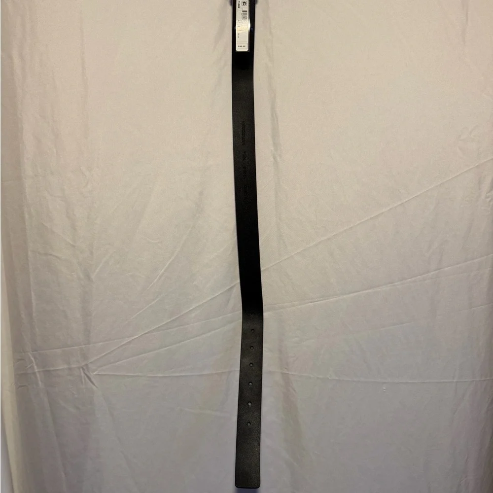 NWT!! Calvin Klein Blue Leather Belt with White Paint-Splatter Detail Sz S